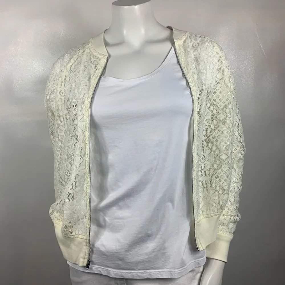 3For$20 No Boundaries Crochet ZIP Up Jacket size M